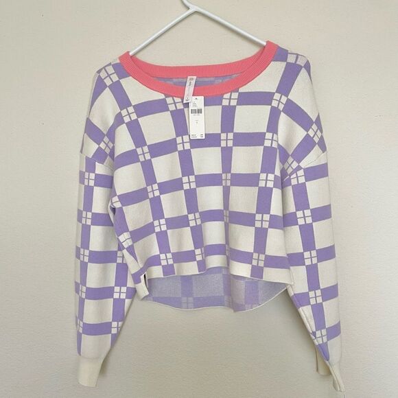 Anthropologie | NWT Purple Daily Practice Long-Sleeve Sweater Size Small - Picture 4 of 8